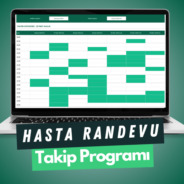 EXCEL - HASTA RANDEVU TAKİP PROGRAMI