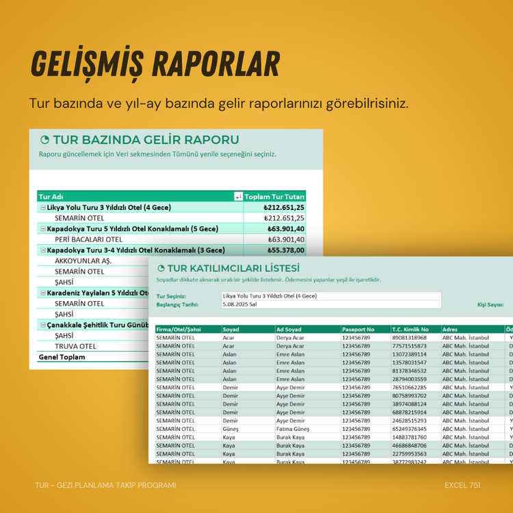 TUR - GEZİ PLANLAMA TAKİP PROGRAMI (TUR ŞİRKETLERİ İÇİN)