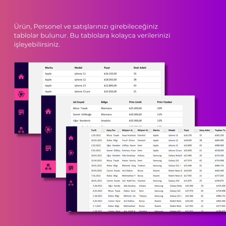 SATIŞ TAKİP DASHBOARD PROGRAMI (HAMBURGER MENÜLÜ)