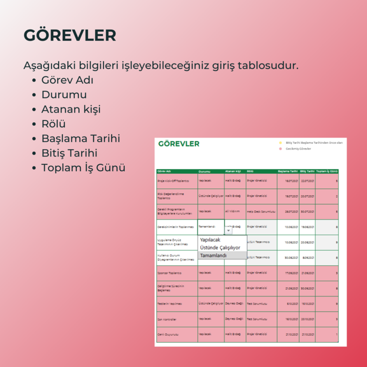 PROJE / İŞ TAKİP DASHBOARD PROGRAMI