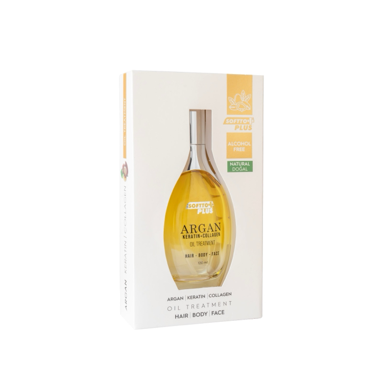 Softto Plus Argan Özlü Cilt Ve Saç Bakım Yağ