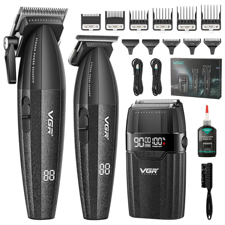 Vgr 3 ın 1 Saç Sakal Günlük Tıraş makinesi Set