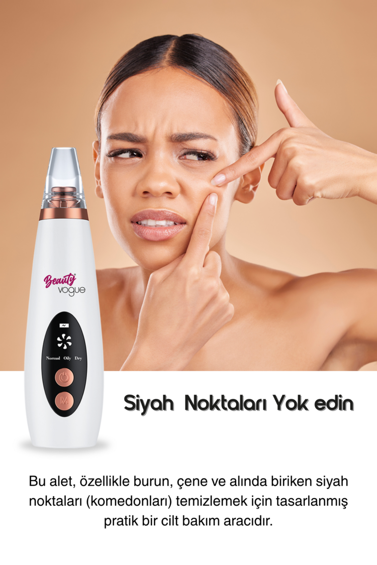 Beauty Vogue Vakumlu Siyah Nokta-akne-sivilce-clean Yüz-cilt Temizleme Bakım Cihazı