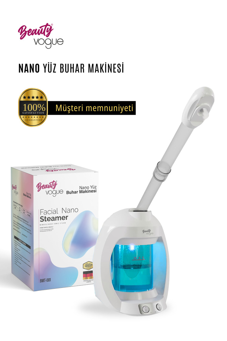 Beauty Vogue Masaüstü Vapozon Yüz Cilt Buhar Makinesi Ozonlu Cilt Bakımı Profesy
