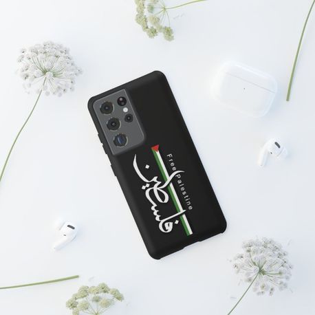 Özgür Filistin Tasarımlı Flexible Cam Telefon Kılıfı