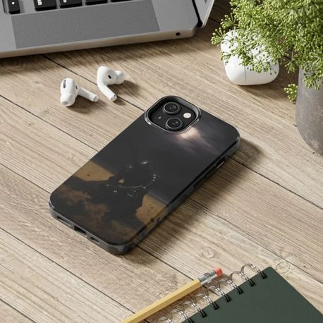 Kara Şövalye Tasarımlı Flexible Cam Telefon Kılıfı