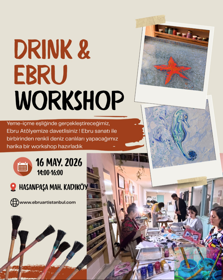 16 Mayıs Drink & Ebru Workshop
