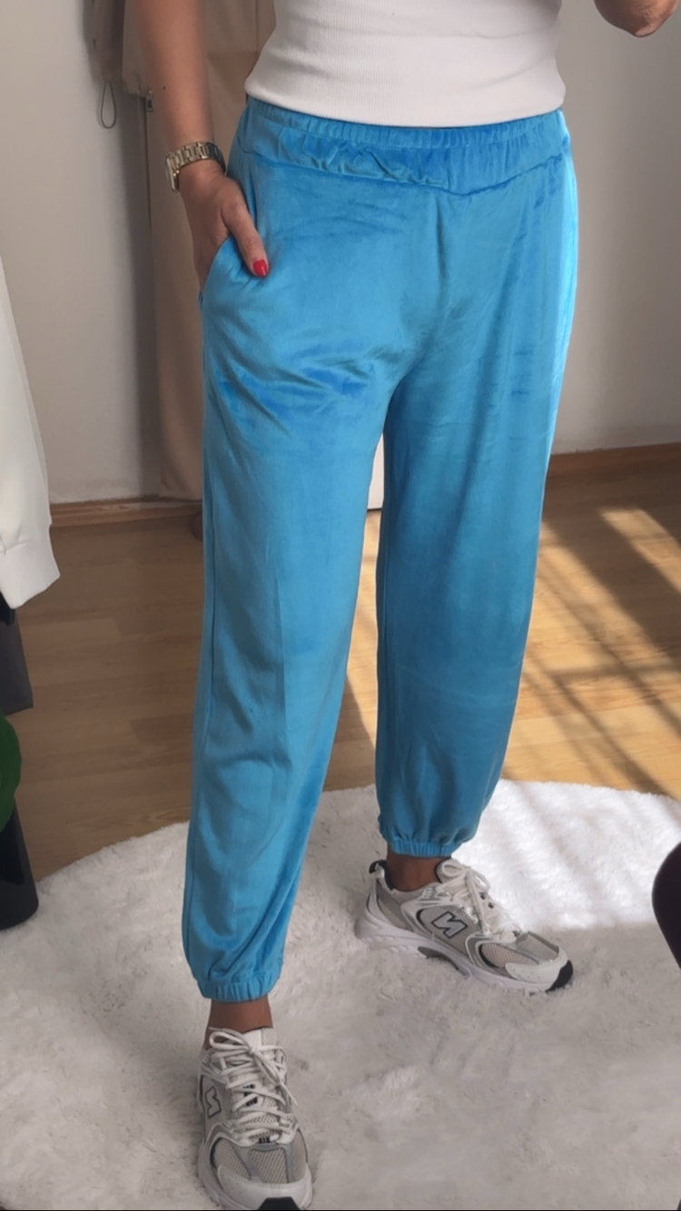 Kadife Spor Pantolon