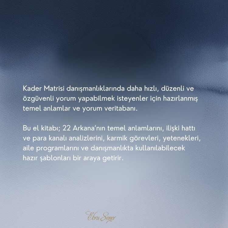Kader Matrisi Temel Değerler El Kitabı (Başlangıç Paketi - Dijital İndirme)