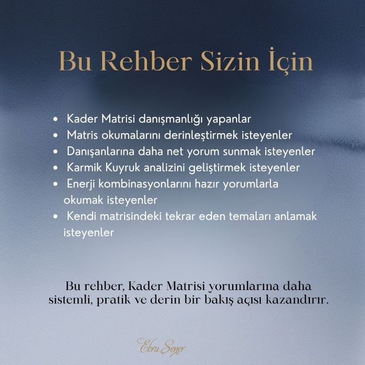 Temel Kurs: Kader Matrisinde 120 Program