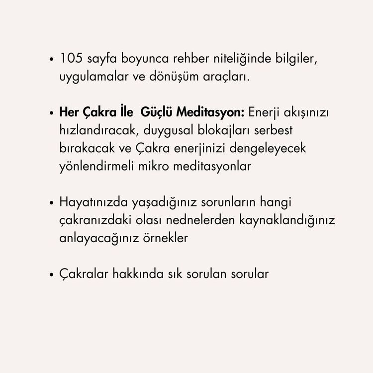 Modern Dünyada 7 Çakra Akoru Seti