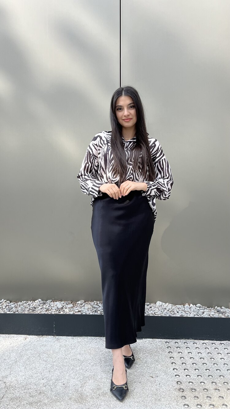 Siyah Saten Etek