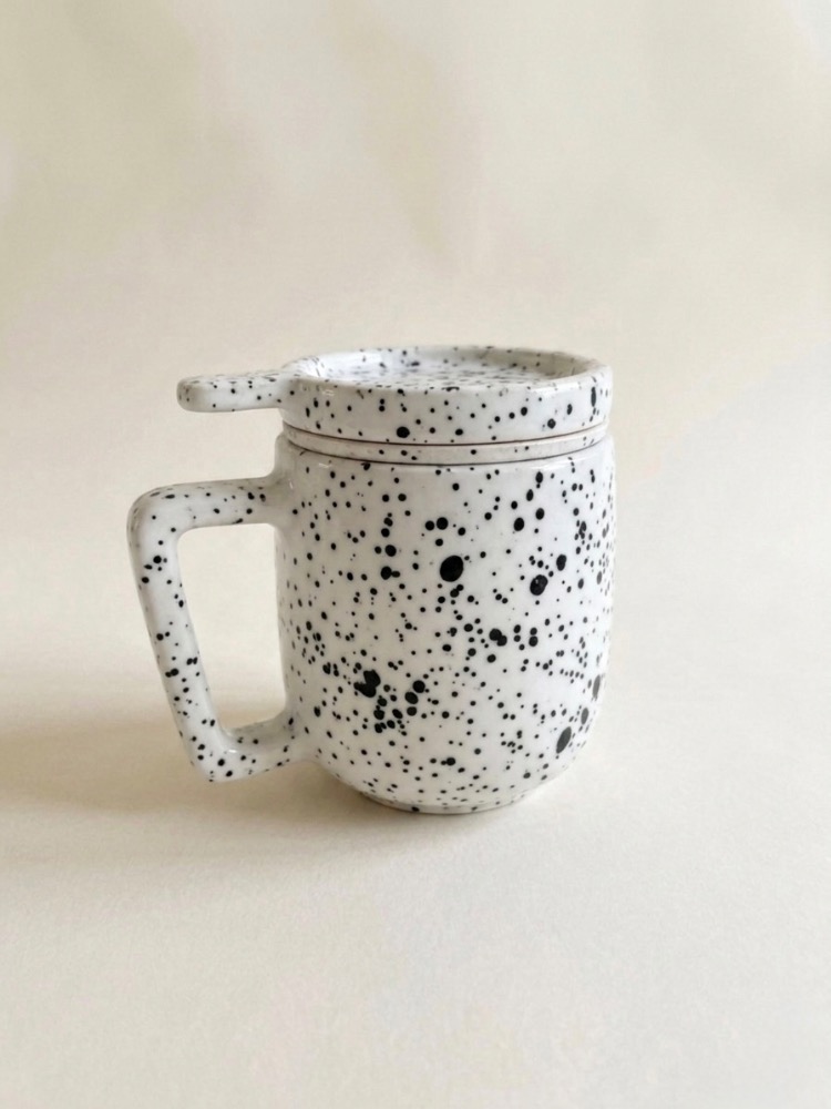 Tea Brewing Set Template: Mug, Infuser, Lid and Plate Ceramic Pottery (Printable PDF A4 size)