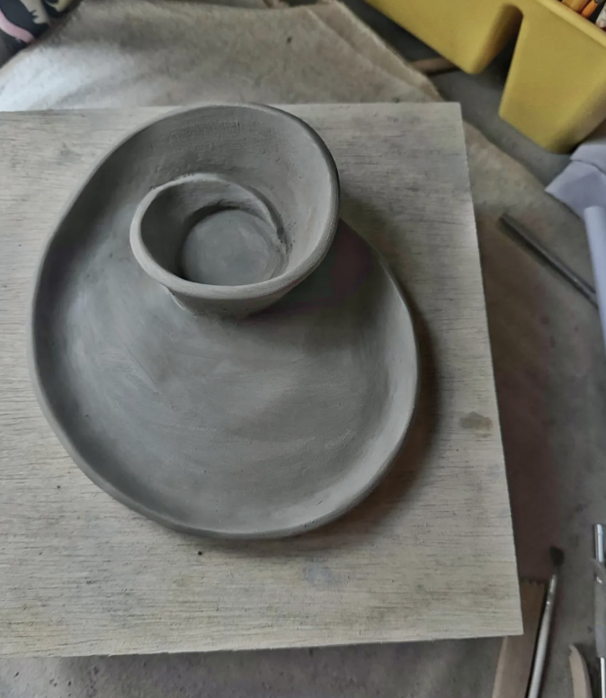 Seashell Chip n Dip Bowl Template: DIY Pottery Slab Building (Printable PDF Download A4 size)