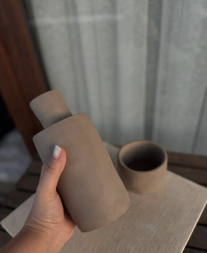 Bedside Carafe Set Pottery Template: