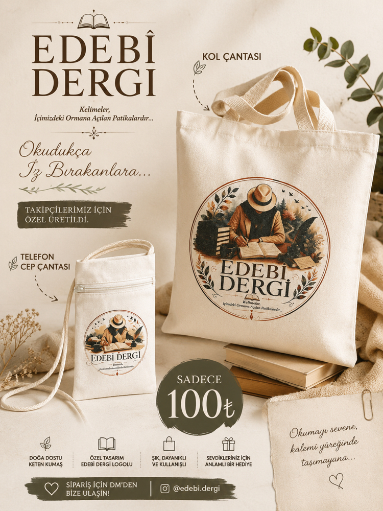 Edebi Dergi Kol Çantası