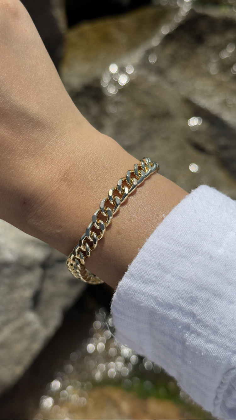Basic zincir bileklik |14K VİP KAPLAMA