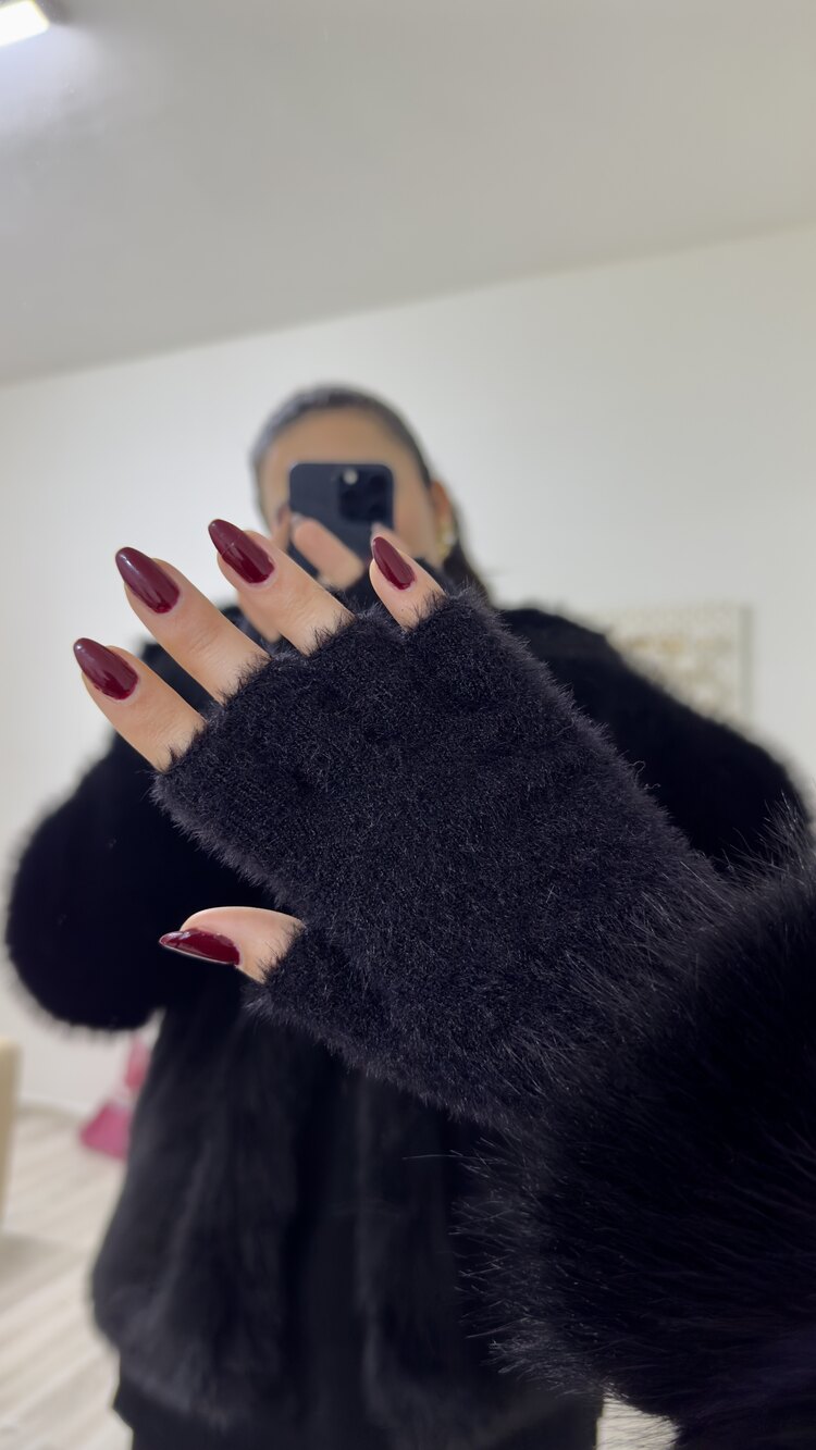 Peluş kesik eldiven