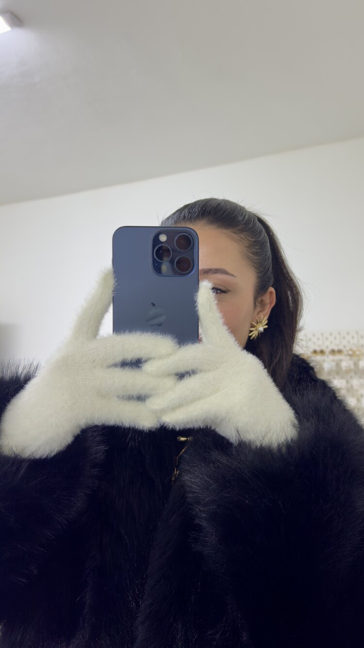 Peluş flora eldiven