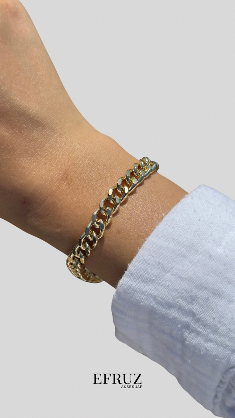 Basic zincir bileklik |14K VİP KAPLAMA