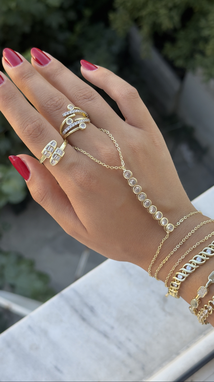 Marka model taşlı yüzük | Vip kaplama