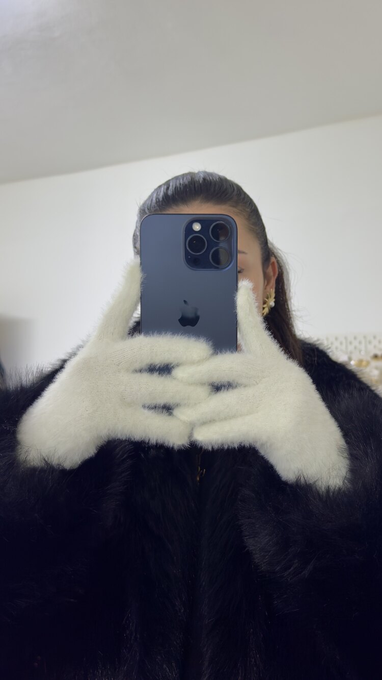 Peluş flora eldiven