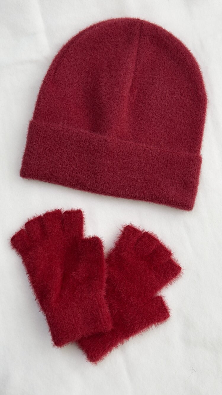 Flora kesik eldiven bere set