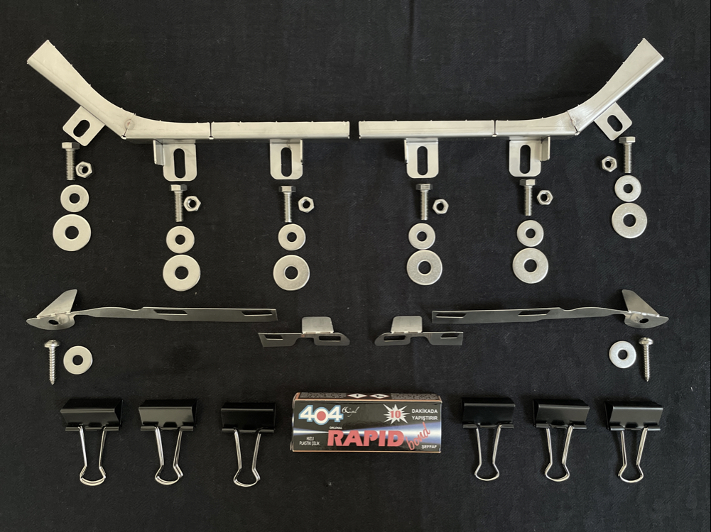Vw Golf 6 Ön Tampon Güçlendirme Braket Takımı