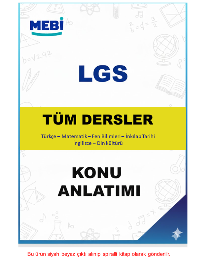 LGS MEBİ Tüm Dersler Konu Anlatımı + Yazılı Seti
