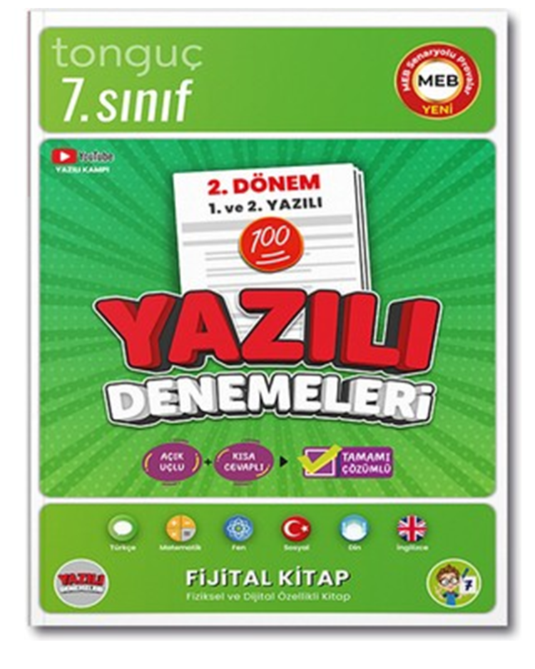 7.Sınıf Tonguç Akademi 2.Dönem Yazılı Kitabı + 7.Sınıf Yazılı Seti