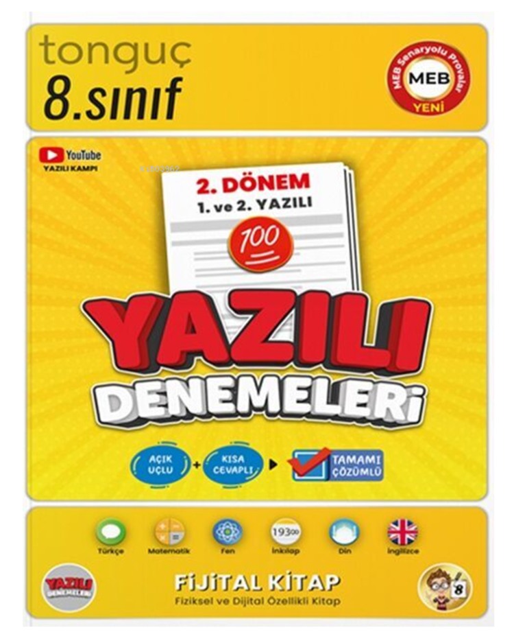 8.Sınıf 2.Dönem yazılı Hazırlık kitapları - 3 Kitap