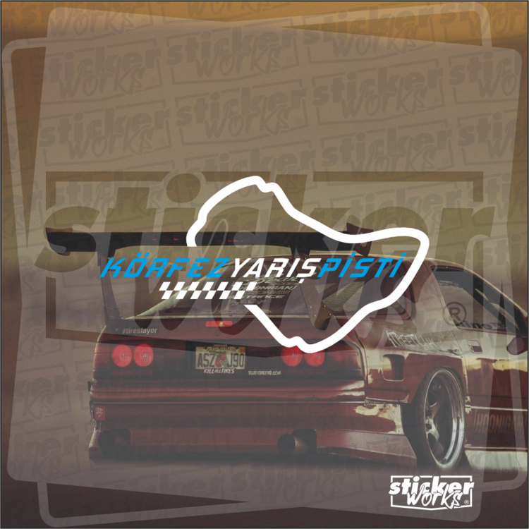 Körfez Yarış Pisti Sticker