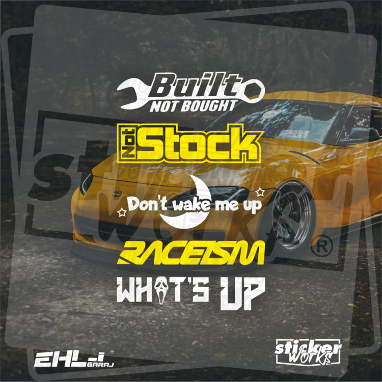 Not Stock Sticker Paketi
