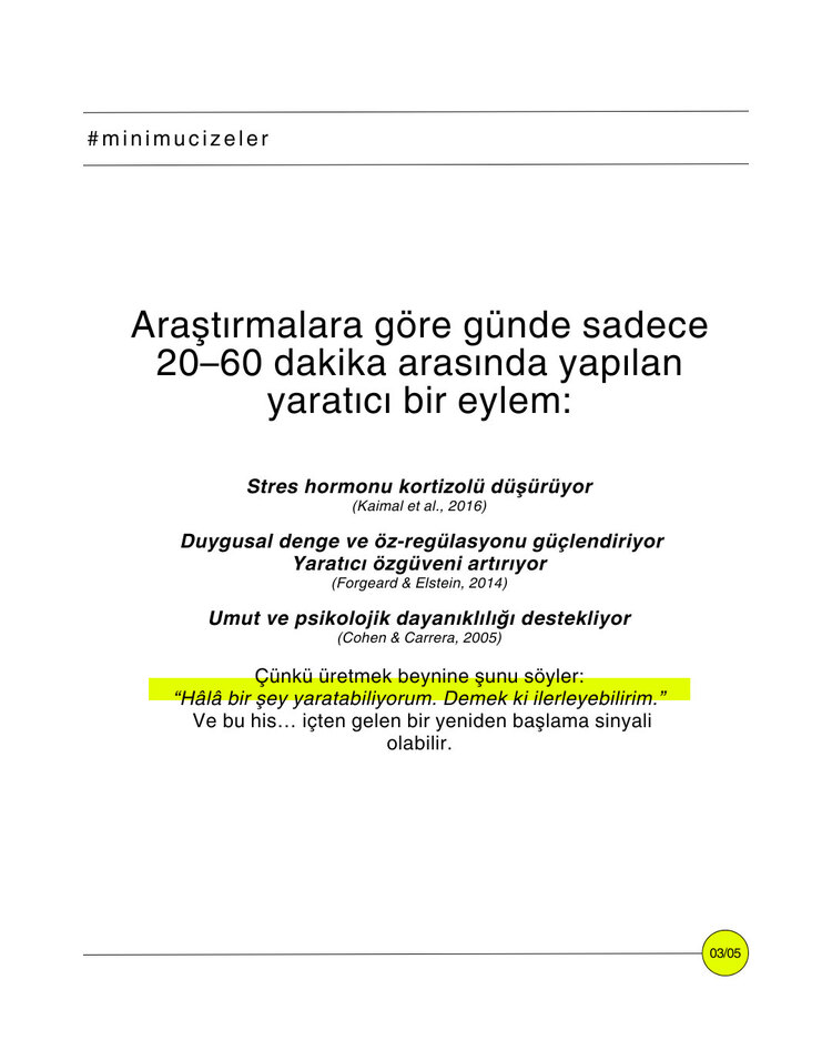 "Mini Mucizeler: 7 Günlük Yaratıcı Keşif" ( e-Kitap )