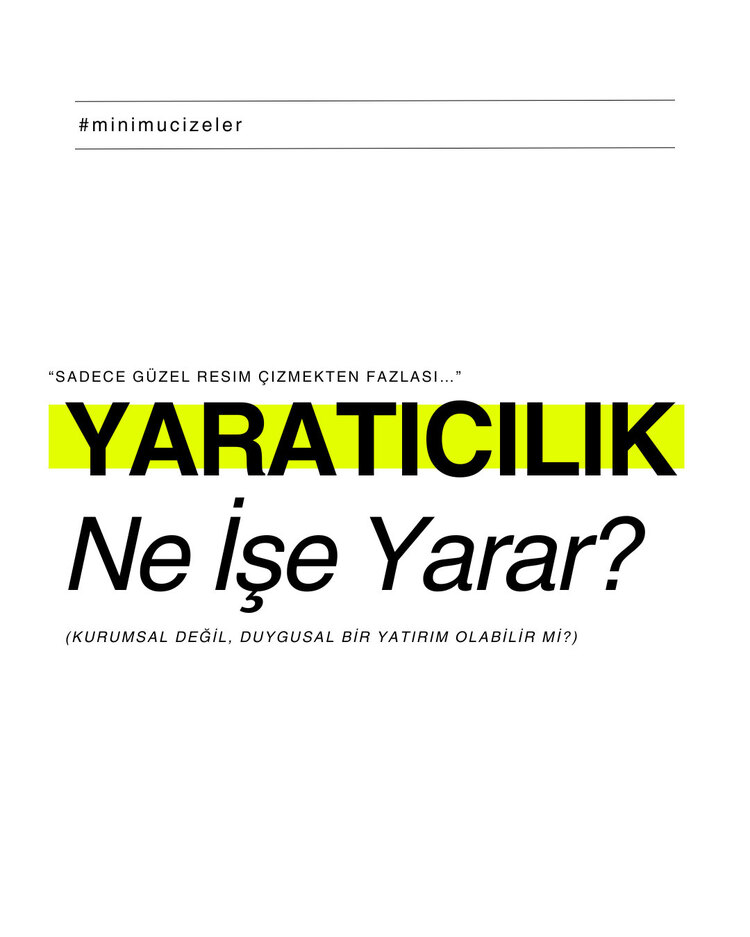 "Mini Mucizeler: 7 Günlük Yaratıcı Keşif" ( e-Kitap )