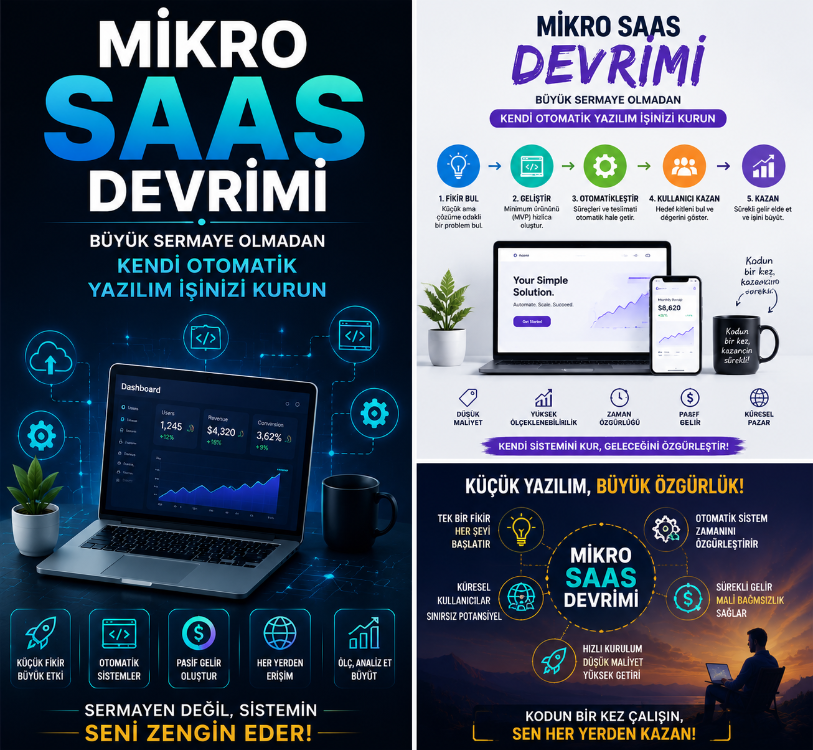 Mikro SaaS Devrimi Büyük Sermaye Olmadan Kendi Otomatik Yazılım İşinizi Kurun