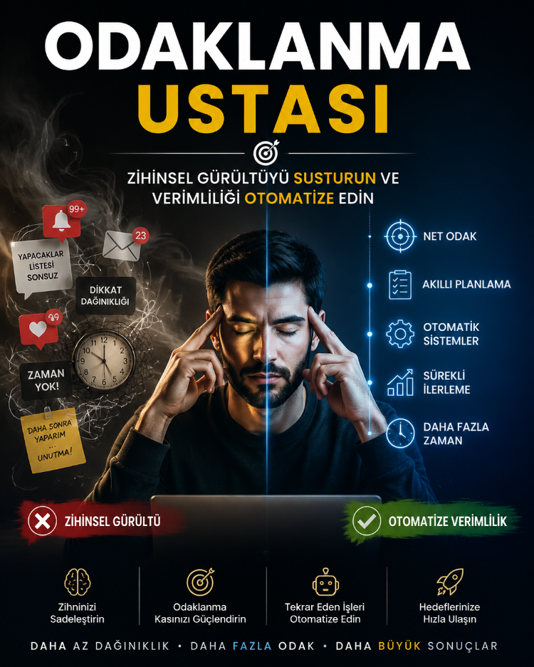 Odaklanma Ustası: Zihinsel Gürültüyü Susturun ve Verimliliği Otomatize Edin