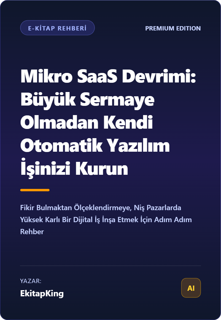 Mikro SaaS Devrimi Büyük Sermaye Olmadan Kendi Otomatik Yazılım İşinizi Kurun