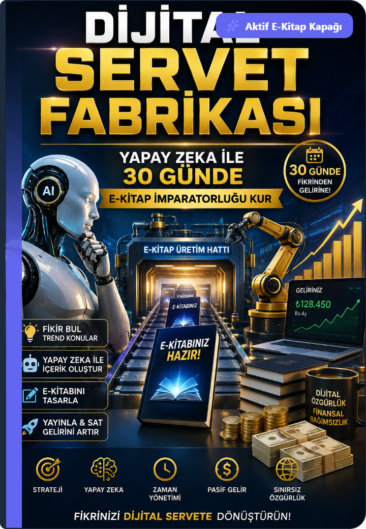 Dijital Servet Fabrikası Yapay Zeka İle 30 Günde E-Kitap İmparatorluğu Kur