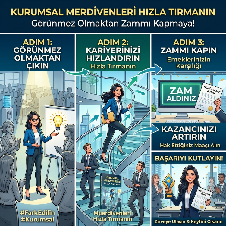 Kurumsal Merdivenleri Hızla Tırmanın: Görünmez Olmaktan Zammı Kapmaya!