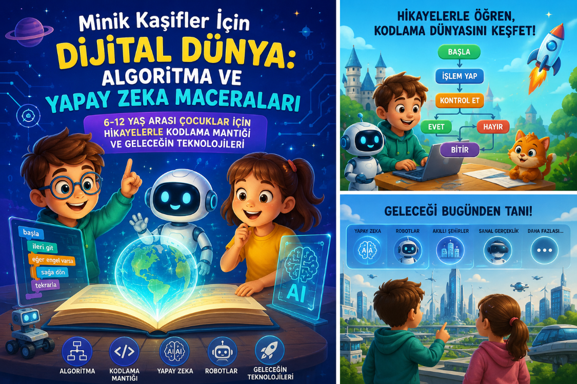 Minik Kaşifler İçin Dijital Dünya Algoritma ve Yapay Zeka Maceraları