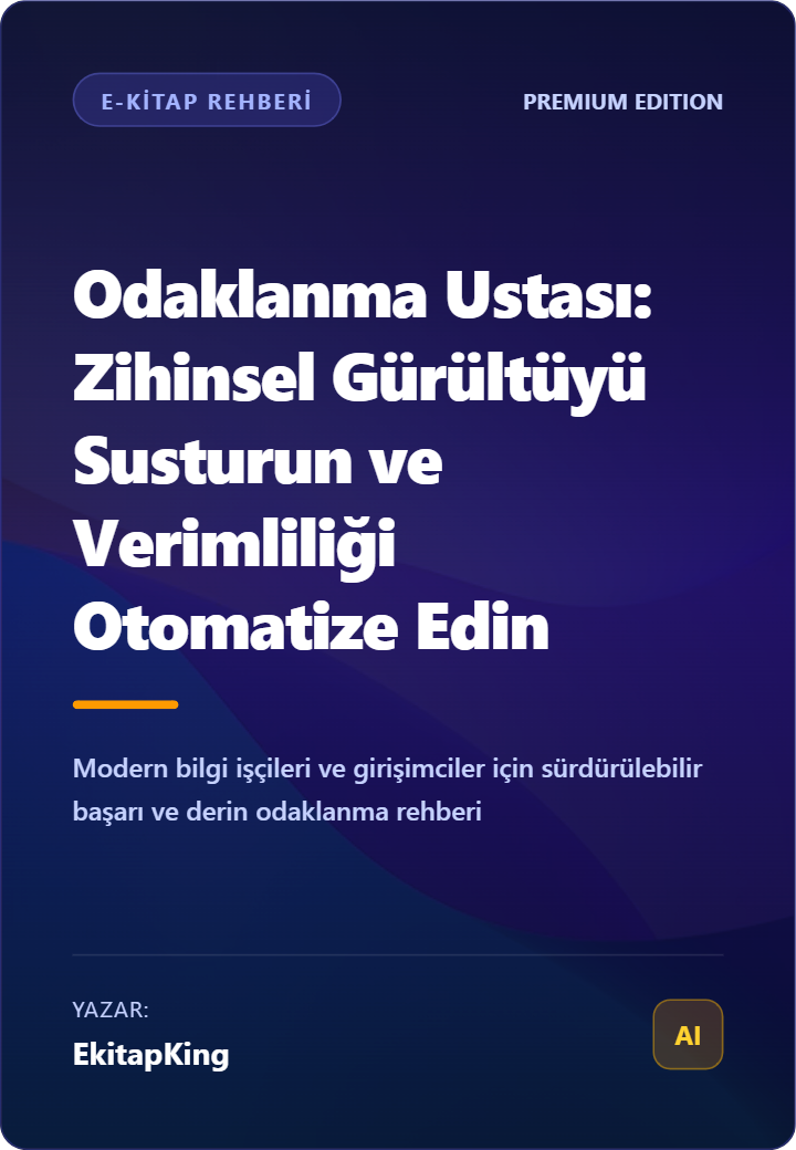 Odaklanma Ustası: Zihinsel Gürültüyü Susturun ve Verimliliği Otomatize Edin