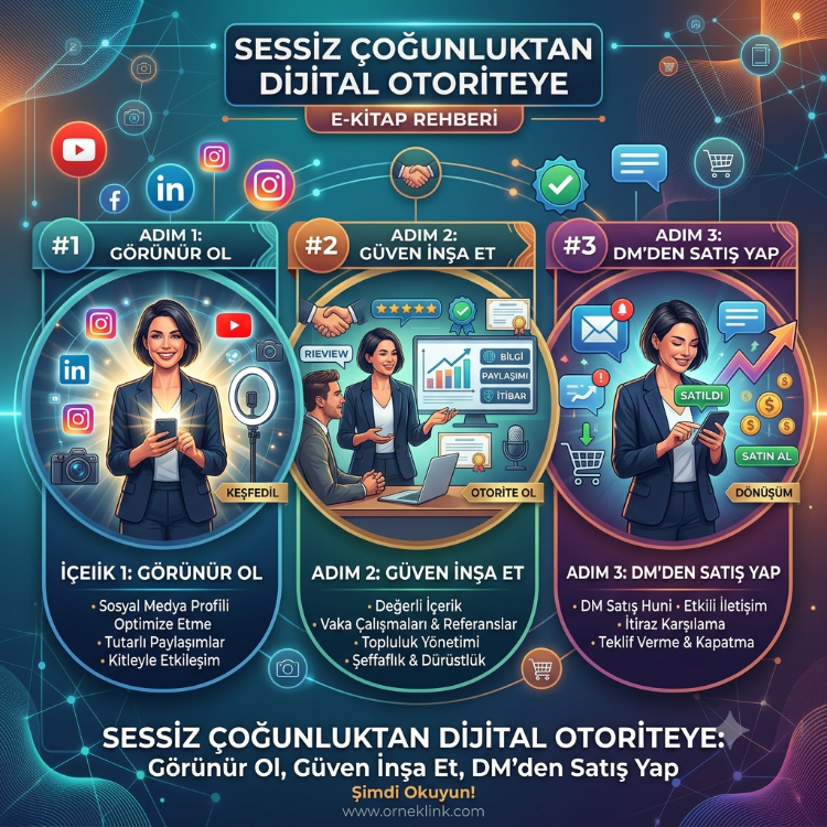 Sessiz Çoğunluktan Dijital Otoriteye: Görünür Ol, Güven İnşa Et, DM'den Satış Yap