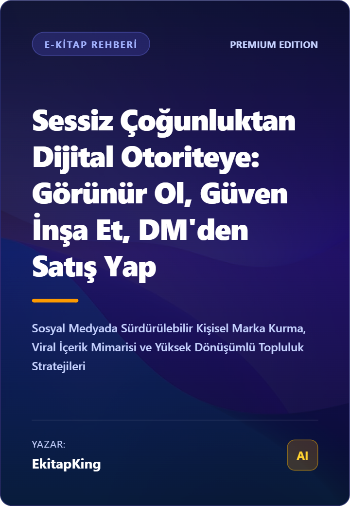 Sessiz Çoğunluktan Dijital Otoriteye: Görünür Ol, Güven İnşa Et, DM'den Satış Yap