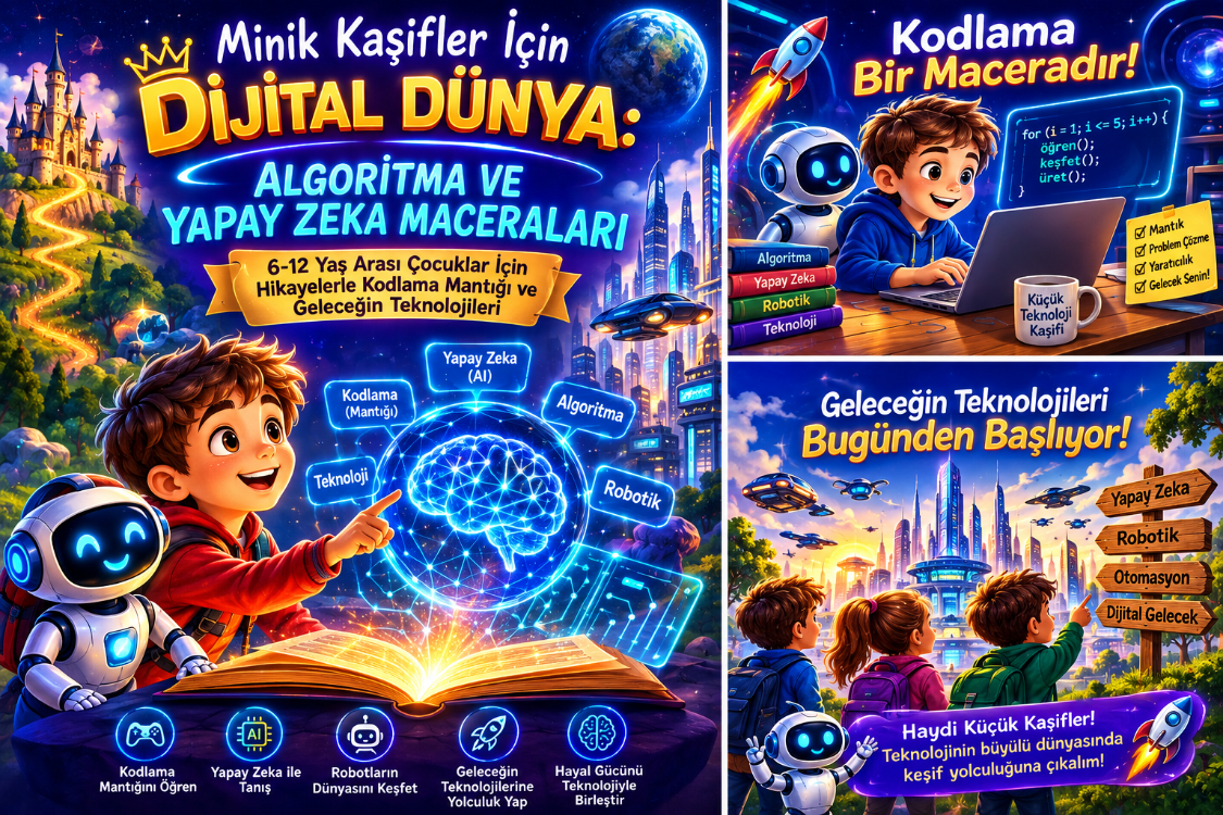 Minik Kaşifler İçin Dijital Dünya Algoritma ve Yapay Zeka Maceraları