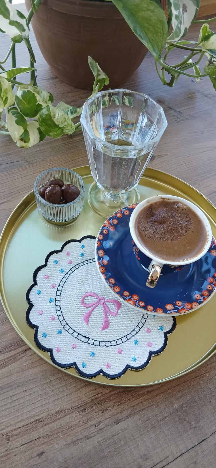 pembe fiyonk temalı kokteyl peçete 2li