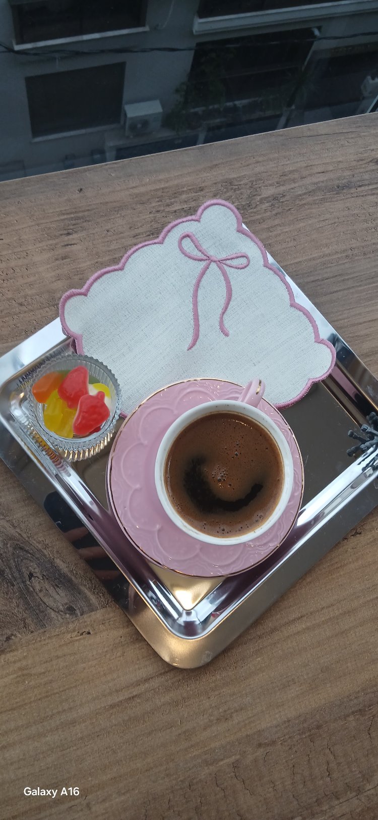 pembe fiyonk temalı kokteyl peçete 2li
