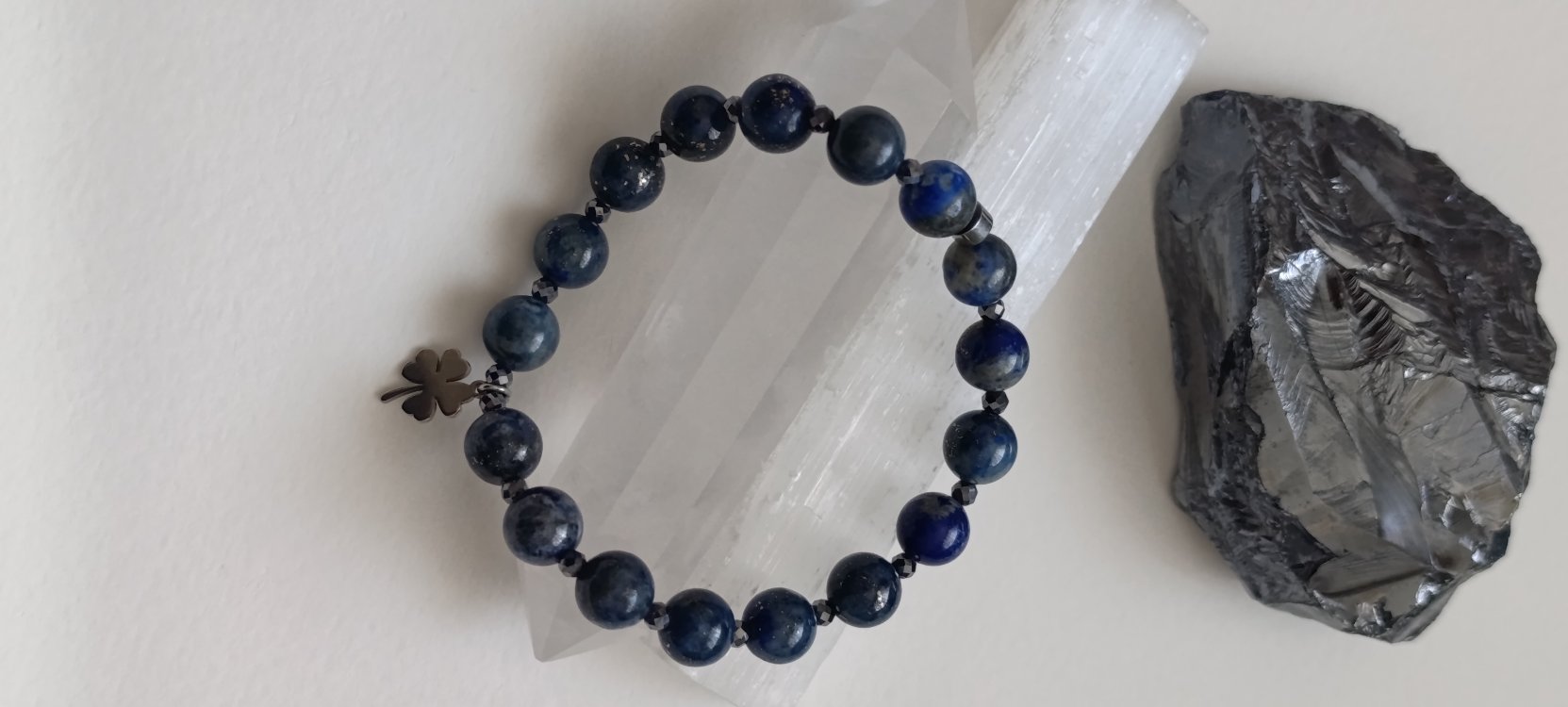 Ruhun Kozmik Rehberi Lapis Lazuli & Therahertz Bileklik 
