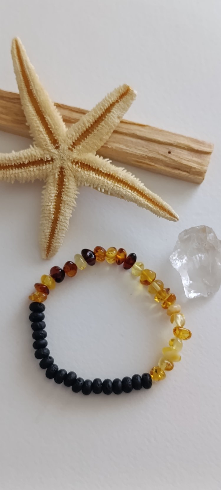 Şifa Tılsımı Kehribar (Amber & Lav Taşı Bileklik 