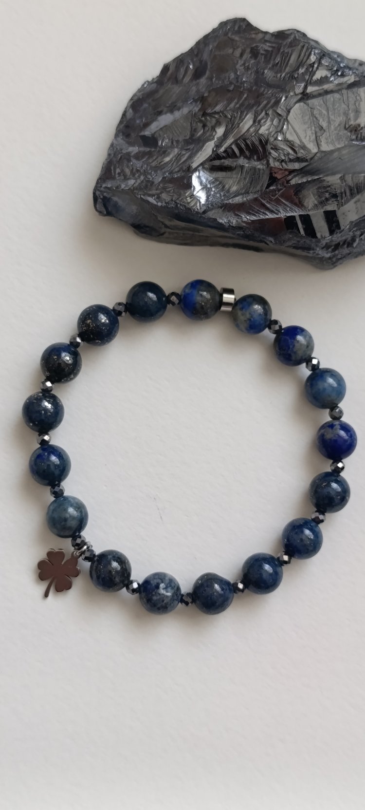 Ruhun Kozmik Rehberi Lapis Lazuli & Therahertz Bileklik 